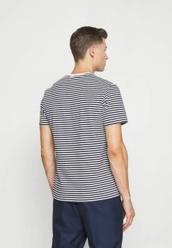 Lacoste T-shirt Basique - White/navy Blue -Lacoste Soldes Magasin 83b591021e1c42c08eae09ae1e691200