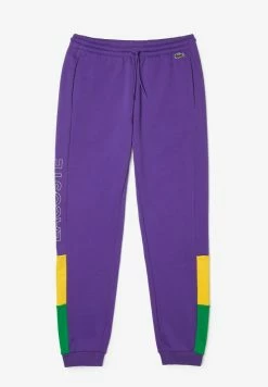 Lacoste Pantalon De Survêtement - Violet / Jaune / Vert -Lacoste Soldes Magasin 843a7f7d8a744fd6aa9ed8d22ab80180