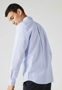 LACOSTE - Chemise - Blanc / Bleu -Lacoste Soldes Magasin 846645a585ca47ed81886b02dc6b60a1