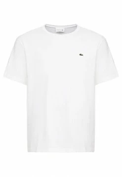 Lacoste T-shirt Basique - Blanc -Lacoste Soldes Magasin 853907d42bbd4578b3bec6cc1e521505