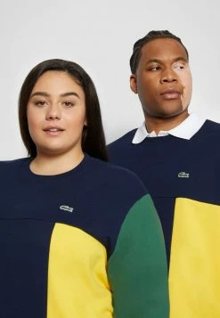 Lacoste PLUS UNISEX - Sweatshirt - Navy Blue/red/green/broom -Lacoste Soldes Magasin 86a157e74f1a44acbe8357b84322dfec
