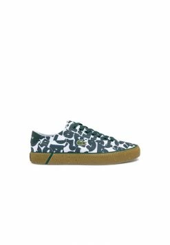 Lacoste GEVULCANISEERDE - Baskets Basses - Wht Dk Grn
