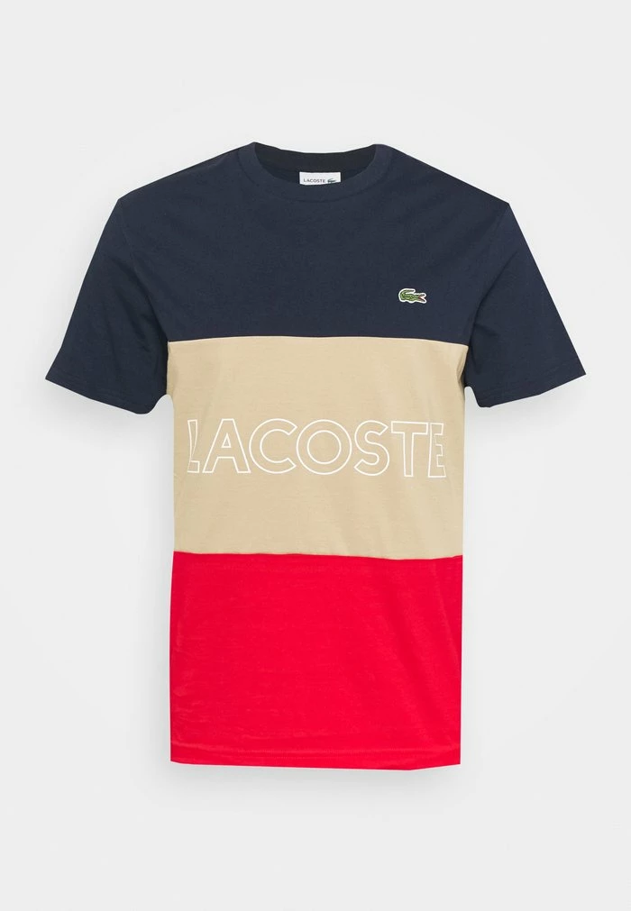 Lacoste T-shirt Imprimé - Marine Viennois-rouge 4 Lacoste T-shirt Imprimé - Marine Viennois-rouge – Image 4