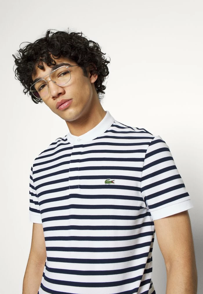 Lacoste T-shirt Imprimé - White/navy Blue 7 Lacoste T-shirt Imprimé - White/navy Blue – Image 7