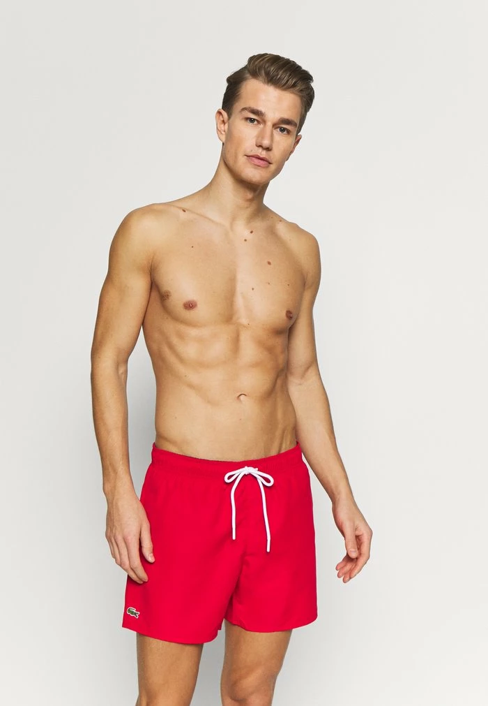 Lacoste Short De Bain - Rouge/marine 1 Lacoste Short De Bain - Rouge/marine