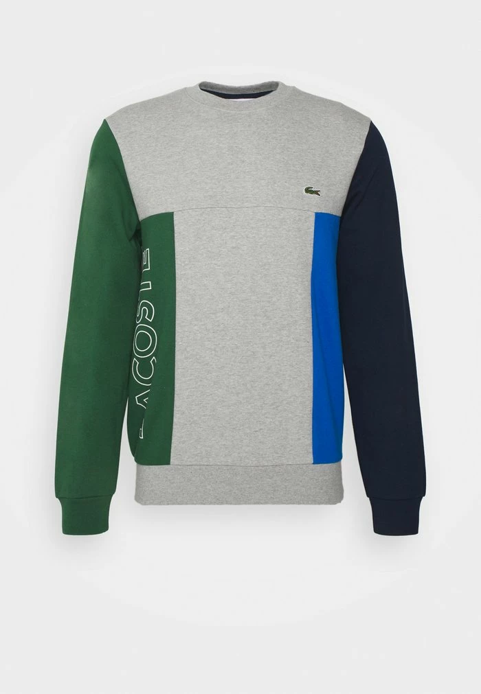 Lacoste UNISEX - Sweatshirt - Silver Chine/green/navy Blue/blue Royal 5 Lacoste UNISEX - Sweatshirt - Silver Chine/green/navy Blue/blue Royal – Image 5