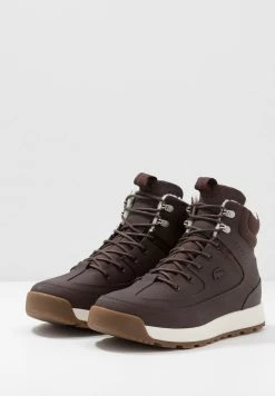 Lacoste URBAN BREAKER - Baskets Montantes - Dark Brown/offwhite -Lacoste Soldes Magasin 8cfc863cbbec4b28ae04559527a0b309
