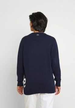 Lacoste Pullover - Navy Blue/flour -Lacoste Soldes Magasin 8d78e0a0a8bf4d05a01f49d9b618a16b