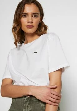 Lacoste T-shirt Basique - White -Lacoste Soldes Magasin 8dfaad0a90dd4c9488161aeb97f7ca7c