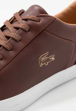 Lacoste LEROND - Baskets Basses - Brown/white -Lacoste Soldes Magasin 8ed502d4977a4be393ec14b72bf5ee78