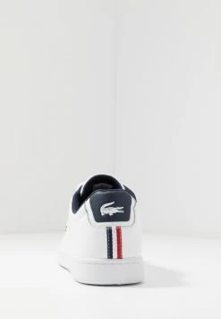 Lacoste CARNABY - Baskets Basses - White/navy/red -Lacoste Soldes Magasin 8ef5f5e9a316481c93343d381ff81e42