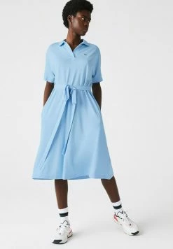 Lacoste Robe Pull - Bleu Clair