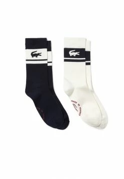 Lacoste 2 PACK - Chaussettes - Bleu Marine Blanc
