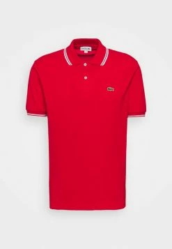 Lacoste Polo - Rouge/blanc -Lacoste Soldes Magasin 91745e79b6034c4ebe86406f3c120199