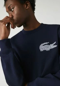 Lacoste Sweatshirt - Bleu Marine -Lacoste Soldes Magasin 919ace038d0144d198243ce2d3149e02