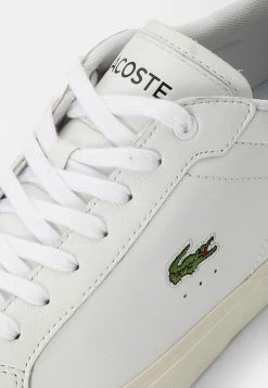 Lacoste POWERCOURT - Baskets Basses - White Dark Green -Lacoste Soldes Magasin 928b5ea00ab242cbb5174ac8e69a2129