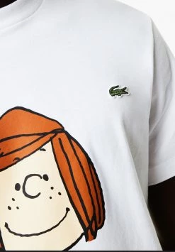 LACOSTE X PEANUTS - T-shirt Imprimé - Blanc -Lacoste Soldes Magasin 928d297836c642fca0b188ff76db3f08