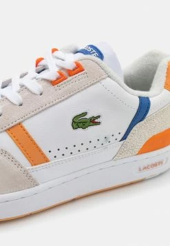 Lacoste Baskets Basses - White/orange -Lacoste Soldes Magasin 9324a65df11f45109f58b5586072913a