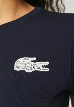 Lacoste DAMES - T-shirt Imprimé - Bleu Marine -Lacoste Soldes Magasin 932ee71e376349e8a96cbcbaf5e3df56