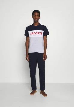 Lacoste Pyjama - Argent Chine/marine/blanc/rouge