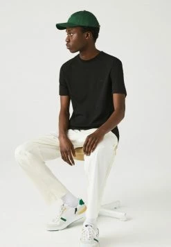 Lacoste T-shirt Basique - Noir -Lacoste Soldes Magasin 9653a2b4639d45c7b38459a176ced6bd
