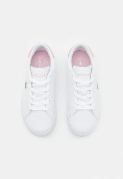 Lacoste POWERCOURT - Baskets Basses - White/light Pink -Lacoste Soldes Magasin 96ccc84444e44435af8ba330cc5e0c18