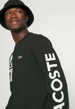 Lacoste T-shirt à Manches Longues - Noir -Lacoste Soldes Magasin 96f76abce88e4b6399ca435ef9a3a28b