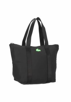 Lacoste JEANNE - Sac à Main - Noir Vert Fluo -Lacoste Soldes Magasin 986120fb83af4ee99156a3878094bc67