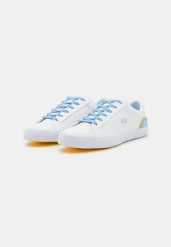 Lacoste LEROND EXCLUSIVE - Baskets Basses - White/light Blue -Lacoste Soldes Magasin 98e8f24b302946bc91a9ca605a6dccc5