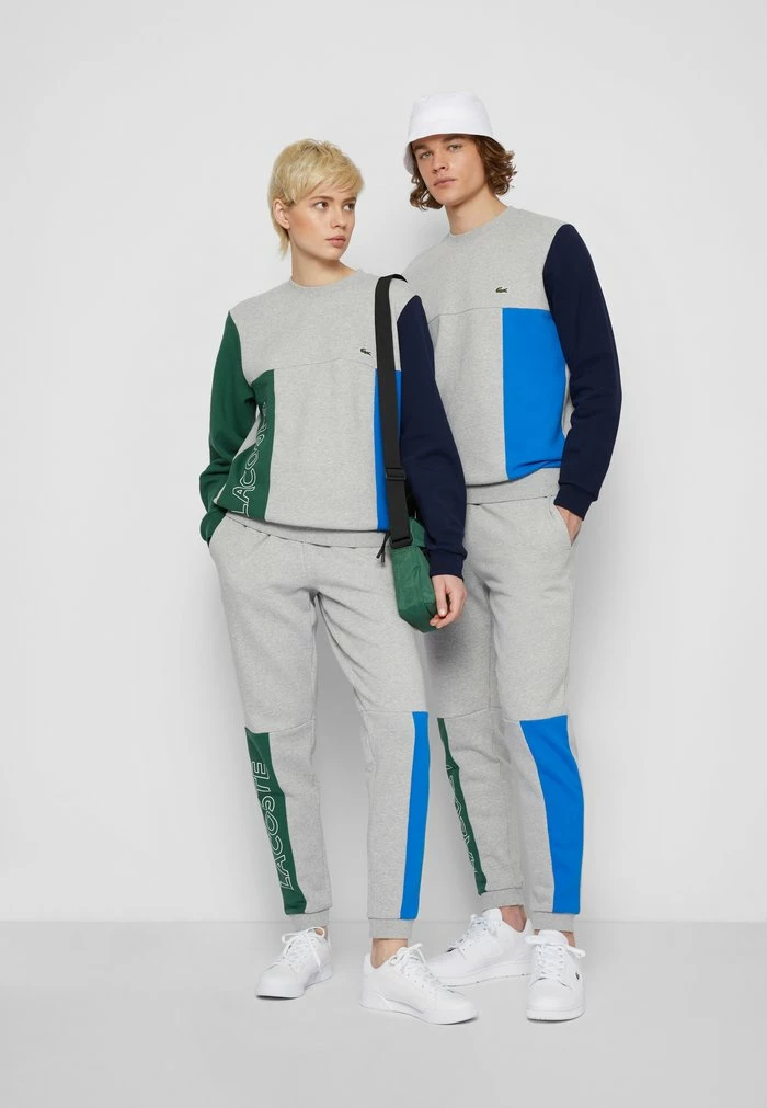 Lacoste UNISEX - Sweatshirt - Silver Chine/green/navy Blue/blue Royal 2 Lacoste UNISEX - Sweatshirt - Silver Chine/green/navy Blue/blue Royal – Image 2