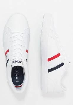 Lacoste LEROND - Baskets Basses - White/navy/red -Lacoste Soldes Magasin 9951aad74f2943ccbadd839992f313b2