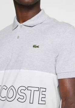 Lacoste Polo - Argent Chine/blanc Noir -Lacoste Soldes Magasin 9ab1ef1da52e4b63ba8aea950d0f2b74