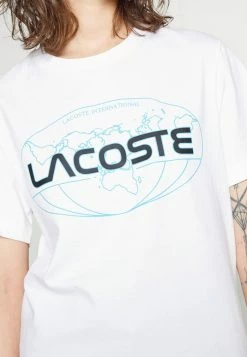 Lacoste EXCLUSIVE UNISEX GUEOE - T-shirt Imprimé - White -Lacoste Soldes Magasin 9ca4d09653e34caf8717c4efb799d35c
