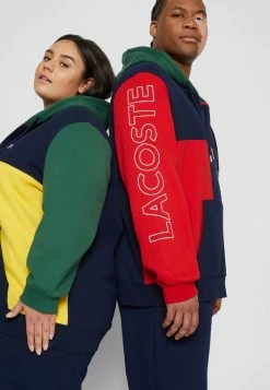Lacoste PLUS UNISEX - Sweat à Capuche Zippé - Navy Blue/red/green -Lacoste Soldes Magasin 9d65c483125547fcb63fd71baa5d36e8