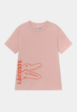 Lacoste TEE TURTLE NECK LOGO UNISEX - T-shirt Imprimé - Light Pink