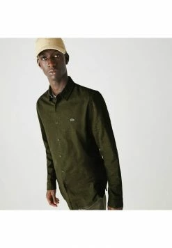 Lacoste Chemise - Vert Kaki/blanc