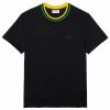 Lacoste T-shirt Basique - Bleu Marine / Jaune / Noir / Vert