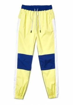 Lacoste Pantalon De Survêtement - Jaune Fluo Blanc Blanc Bleu