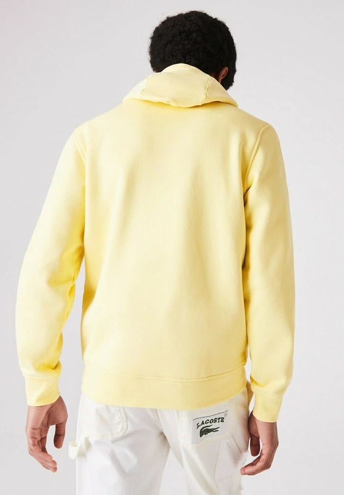 Lacoste PLUS - Sweat à Capuche Zippé - Jaune 2 Lacoste PLUS - Sweat à Capuche Zippé - Jaune – Image 2
