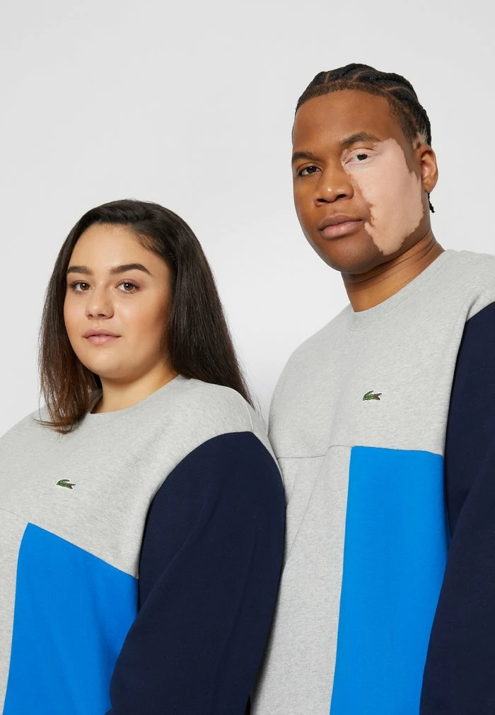 Lacoste PLUS UNISEX - Sweatshirt - Silver Chine/green-navy Blue Royal 6 Lacoste PLUS UNISEX - Sweatshirt - Silver Chine/green-navy Blue Royal – Image 6