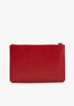 Lacoste Pochette - Allover Embossed Rouge -Lacoste Soldes Magasin a2ac975381124102b6167346b1a087c4