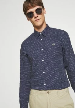 Lacoste Chemise - Bleu Marine / Blanc 10 Lacoste Chemise - Bleu Marine / Blanc -Lacoste Soldes Magasin a32b5590ef3140c58da4596f55b3abc0