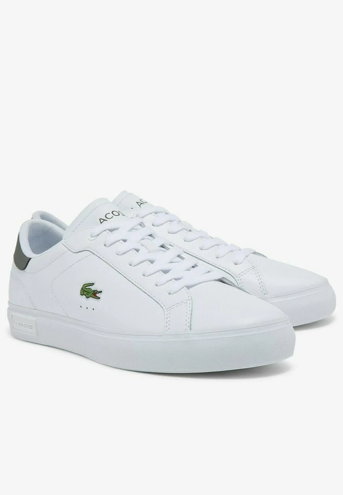 Lacoste POWERCOURT - Baskets Basses - Wht/khk 2 Lacoste POWERCOURT - Baskets Basses - Wht/khk – Image 2
