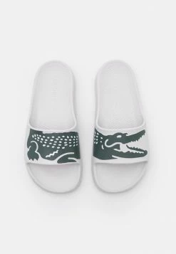 Lacoste CROCO - Mules - White/dark Green -Lacoste Soldes Magasin a6149761454e42dfa52b8c9672b408e5