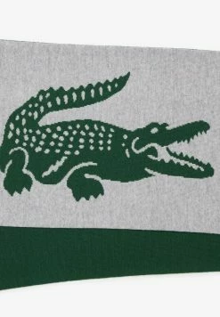 Lacoste Écharpe - Gris Chine Vert -Lacoste Soldes Magasin a634d85674ba4bc982a72c98a5f27e7a