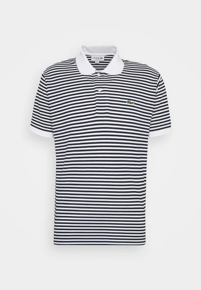 Lacoste Polo - White/navy Blue 6 Lacoste Polo - White/navy Blue – Image 6