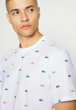 Lacoste Haut De Pyjama - White/multico -Lacoste Soldes Magasin a6ac0248f0104c86a094db1411d44162