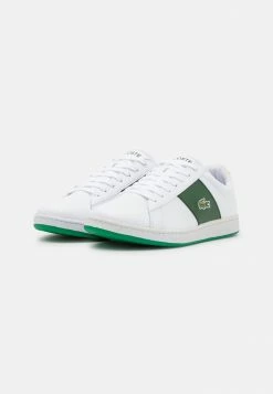 Lacoste CARNABY EVO - Baskets Basses - White/green -Lacoste Soldes Magasin a7557e43b69040c3b8ab88b31422c3b5