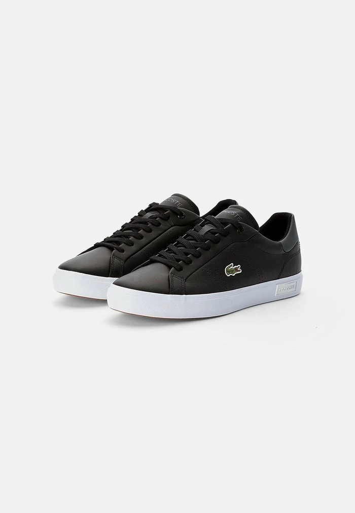 Lacoste POWERCOURT - Baskets Basses - Blk/dk Gry 2 Lacoste POWERCOURT - Baskets Basses - Blk/dk Gry – Image 2