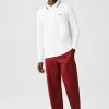 LACOSTE POLO ML - Polo - Blanc Bleu Marine